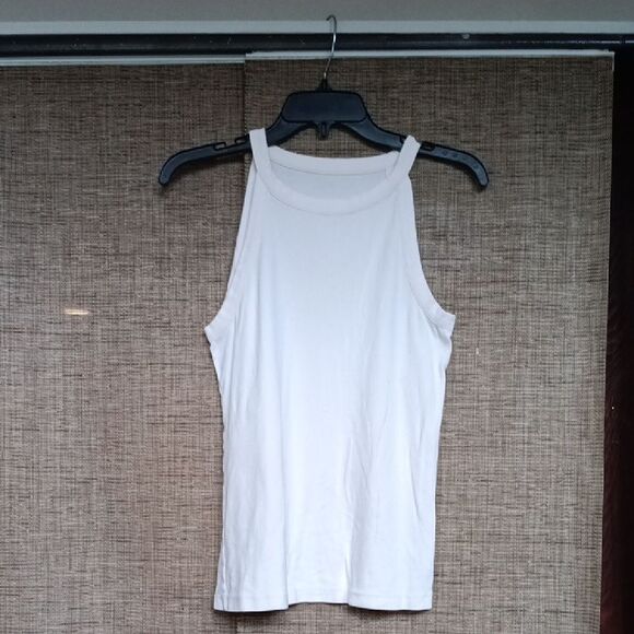 Natural White Sleeveless Women's Tank Top - Picture 1 of 3